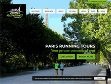 Tablet Screenshot of parisrunningtour.com